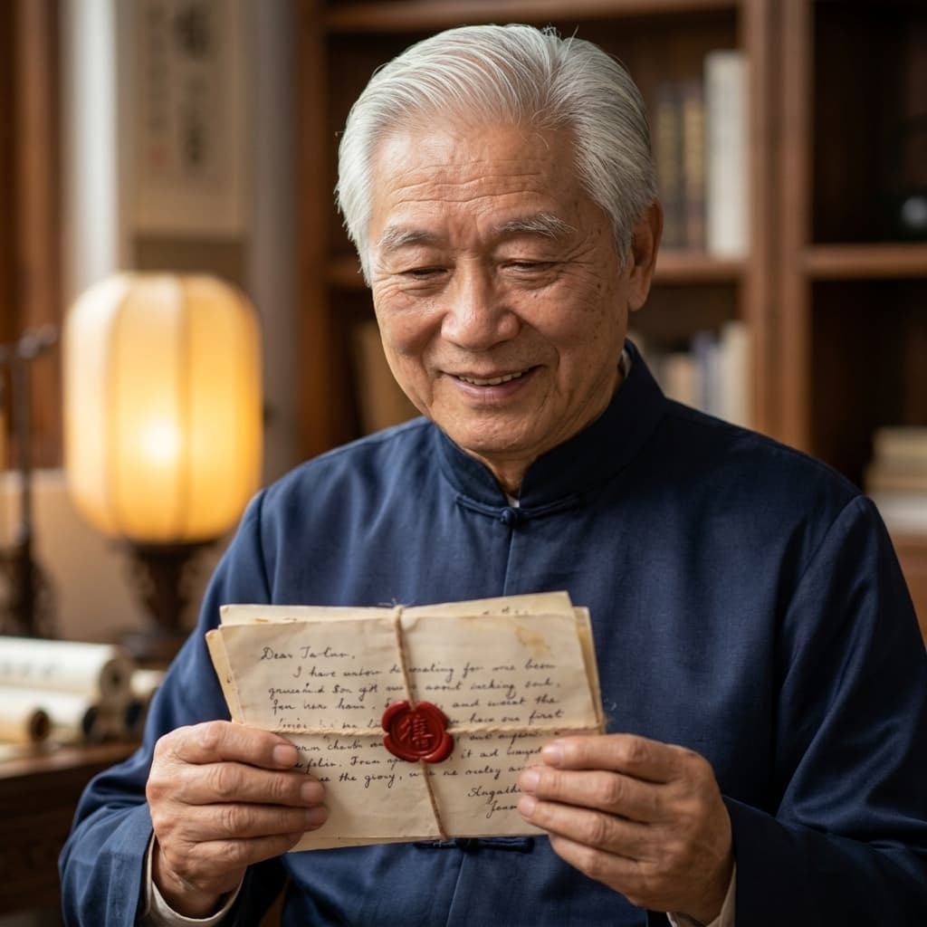 Surat-surat pembaca yang terikat tali dengan stempel lilin